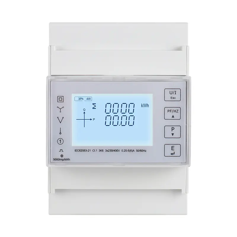 Three Phase Four Wire DIN Rail Multifunction Energy Smart Meter